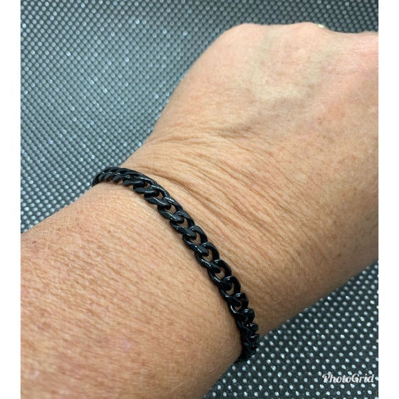 Metal Stainless Steel Curb Chains Bracelet / Men - Picture 5 of 5